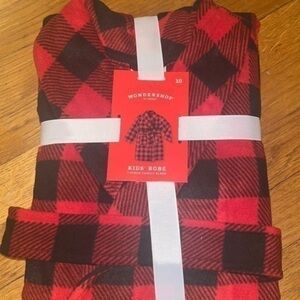 Wonder shop buffalo plaid bathrobe size 10. New with tags !